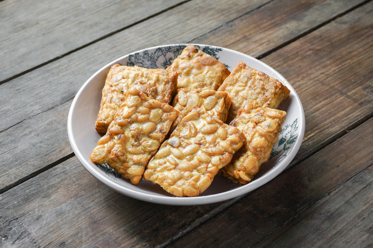 Fried Tempeh or Tempe is a traditional Malay dish